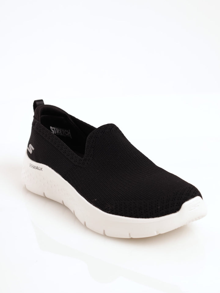 Ladies Go Walk Flex Shoe - Black/White