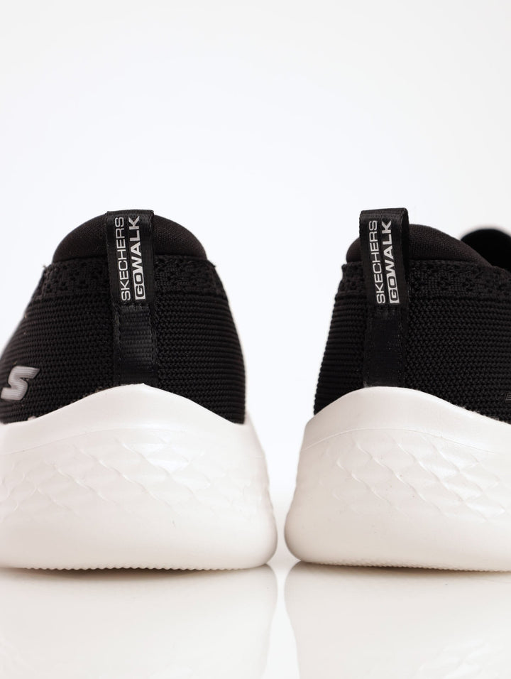 Ladies Go Walk Flex Shoe - Black/White