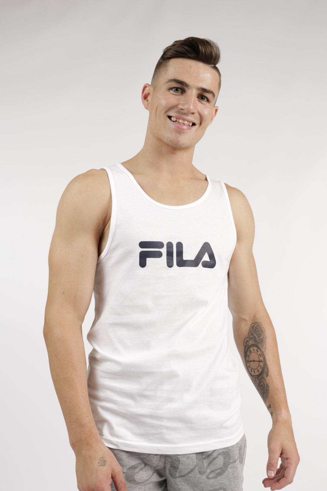 Men's Mono Deckle Tank - White