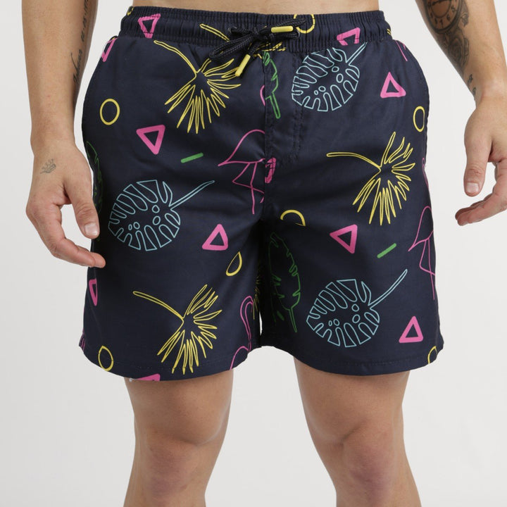 Men's Club Tropicana Swim Short - Navy