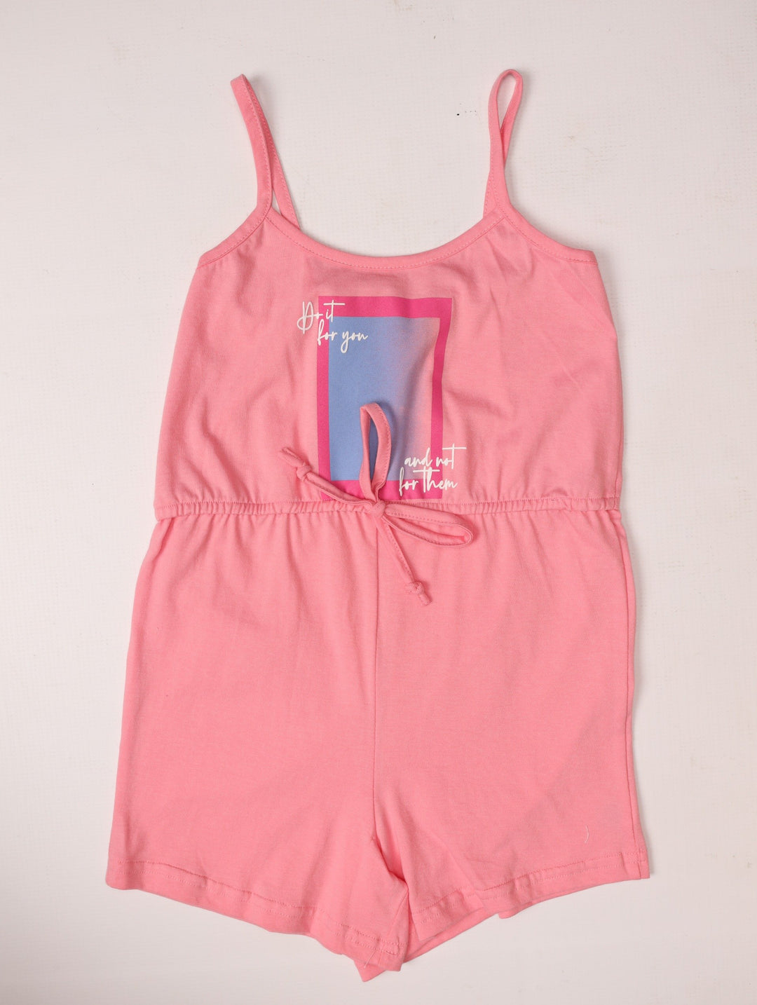 Girls Summer Sleepwear Onesie - Pink