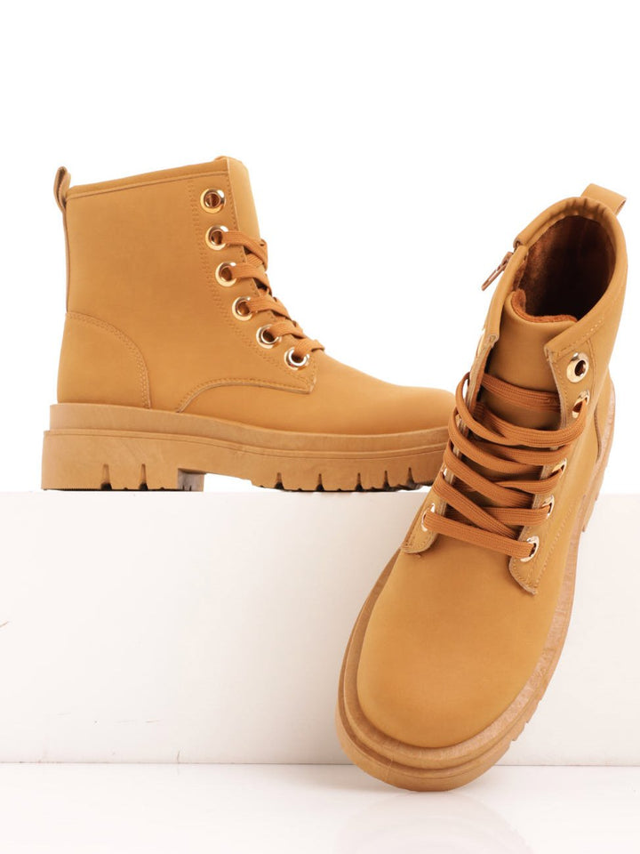 Ladies Worker Boot - Camel