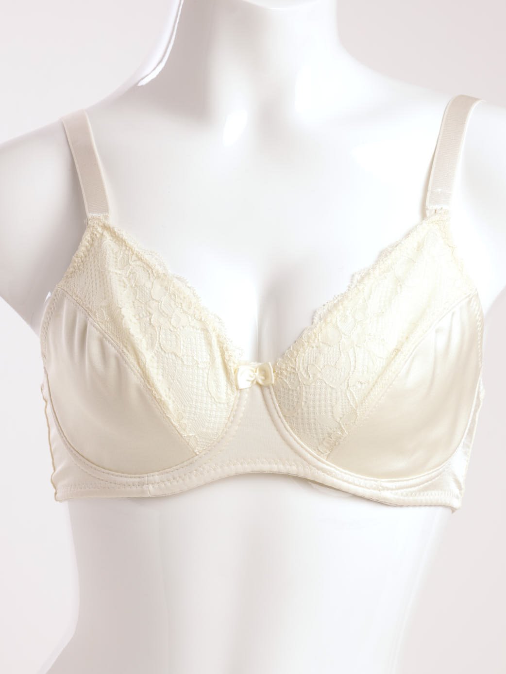 Ladies Shiny Microfibre Bra - Sage