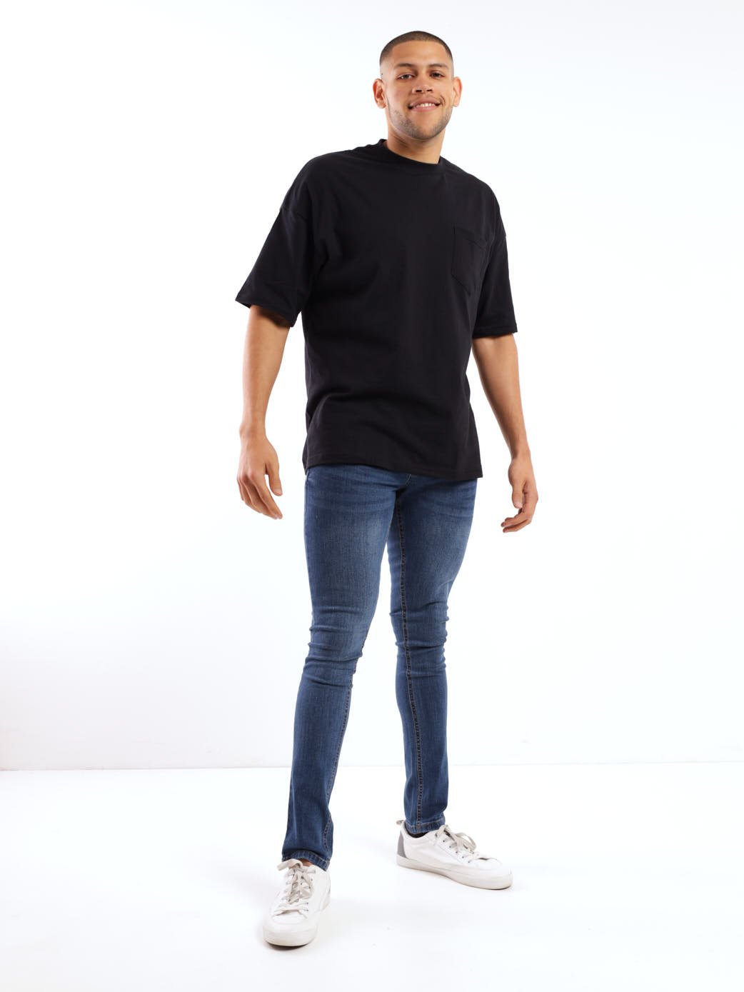 Men's Mid Wash Super Skinny Denim Jean