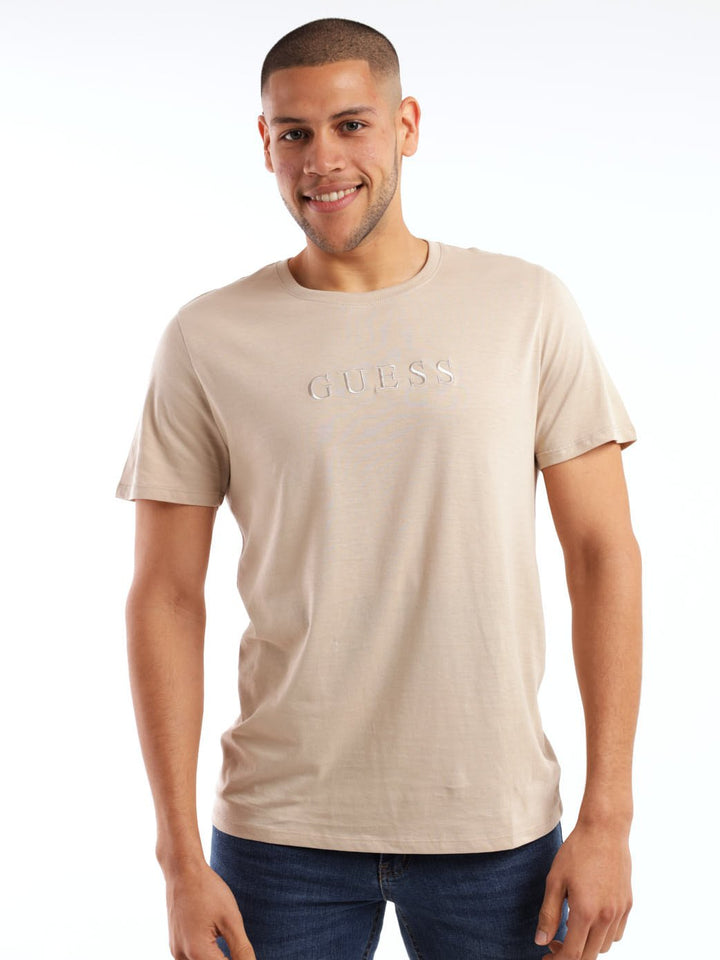 Men's Word Logo Tee - Taupe