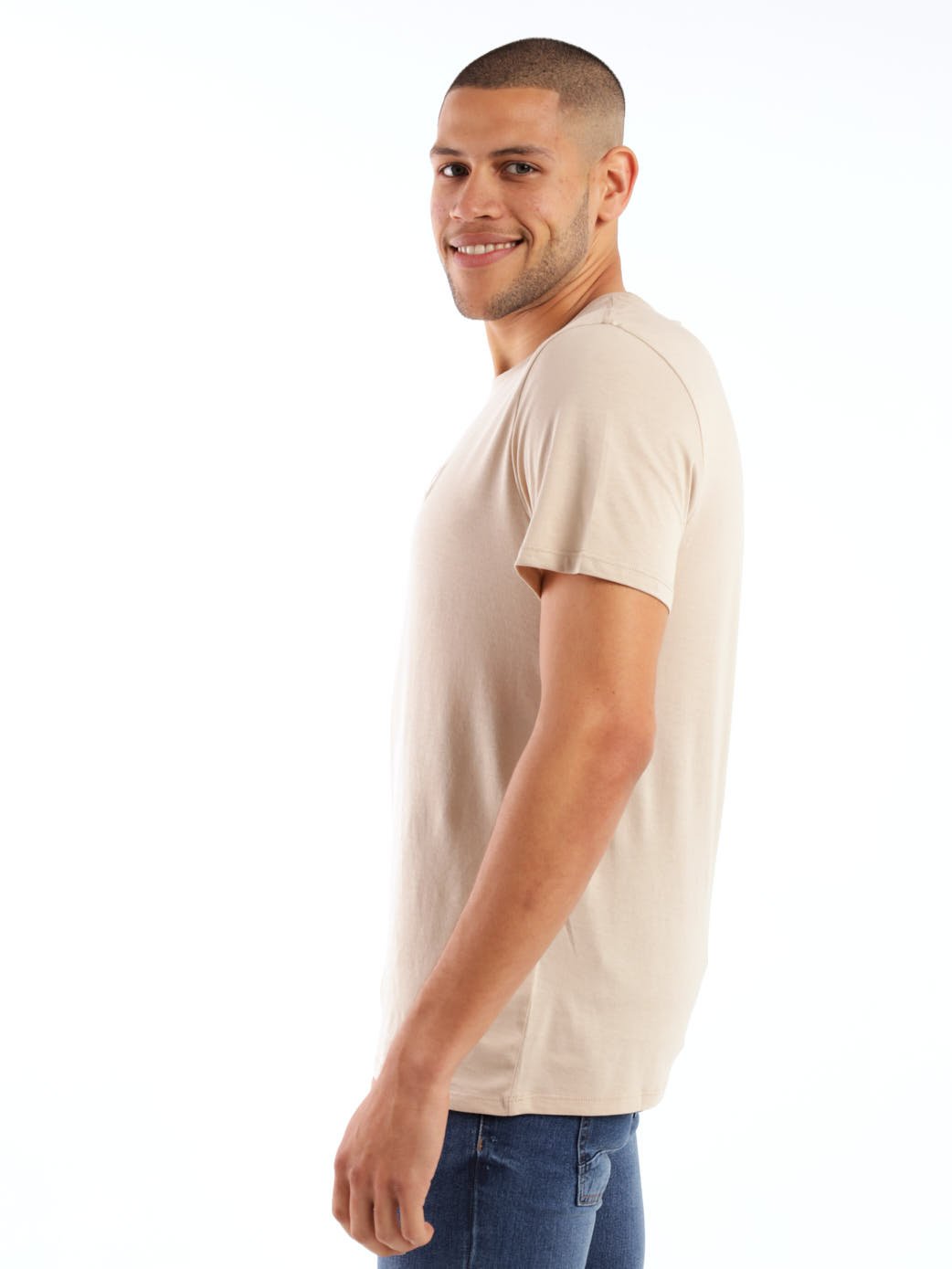 Men's Word Logo Tee - Taupe