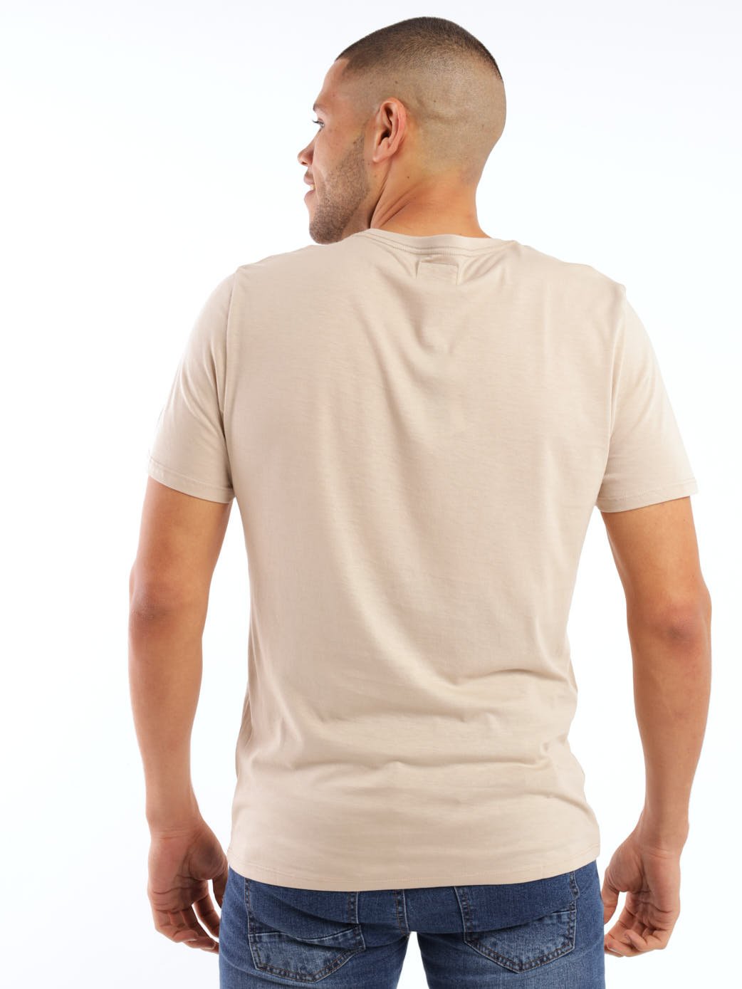 Men's Word Logo Tee - Taupe