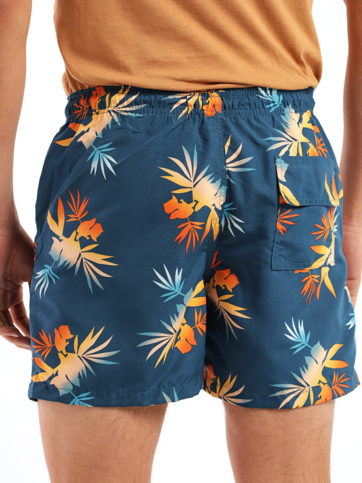 Men's Floral Short - Teal