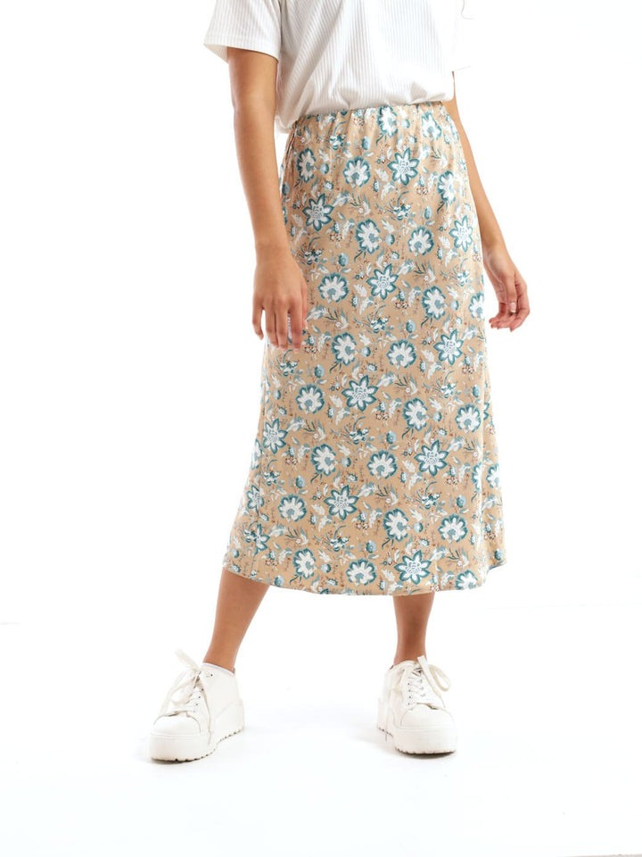 Ladies Basic Satin Skirt