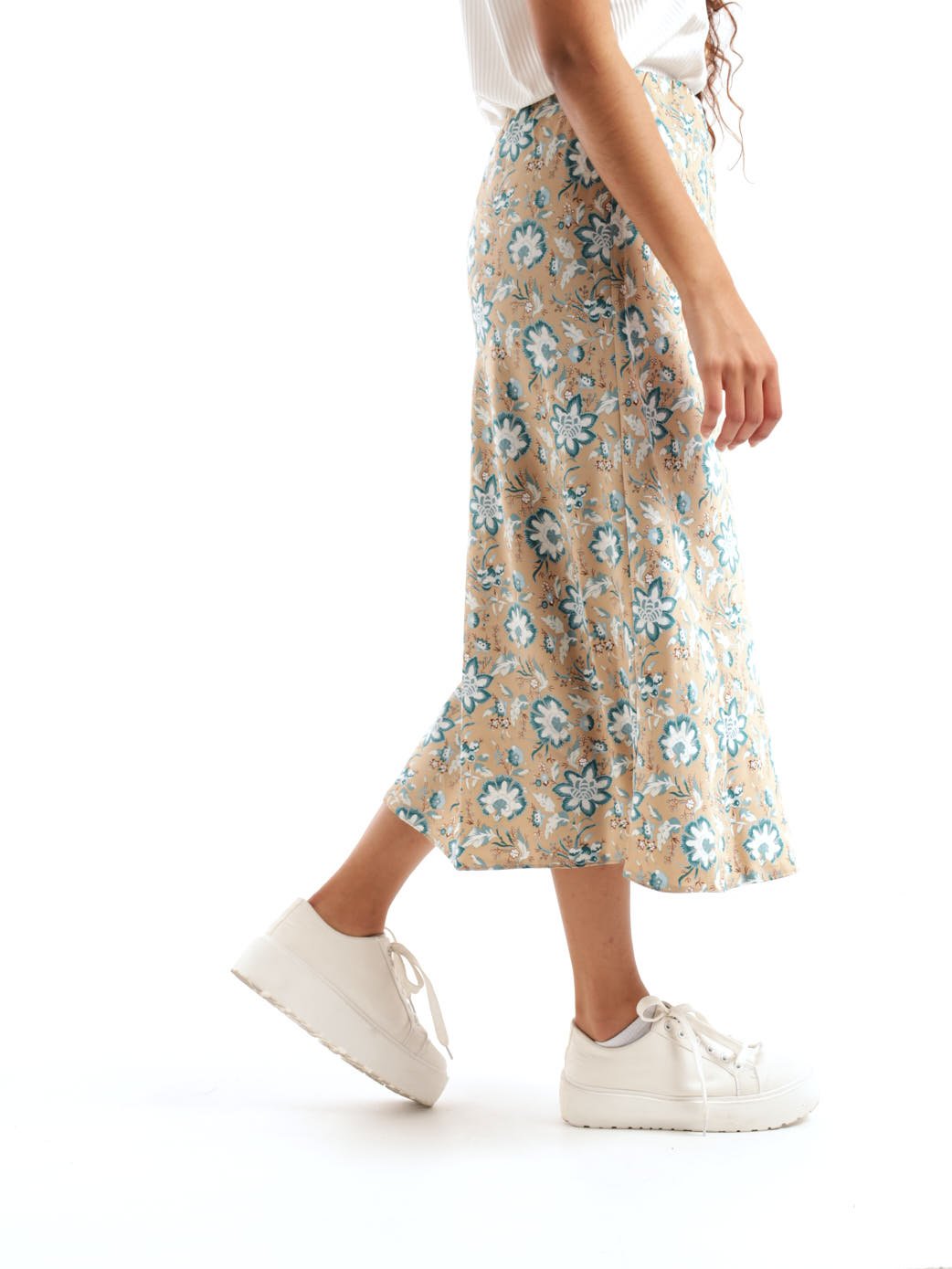 Ladies Basic Satin Skirt