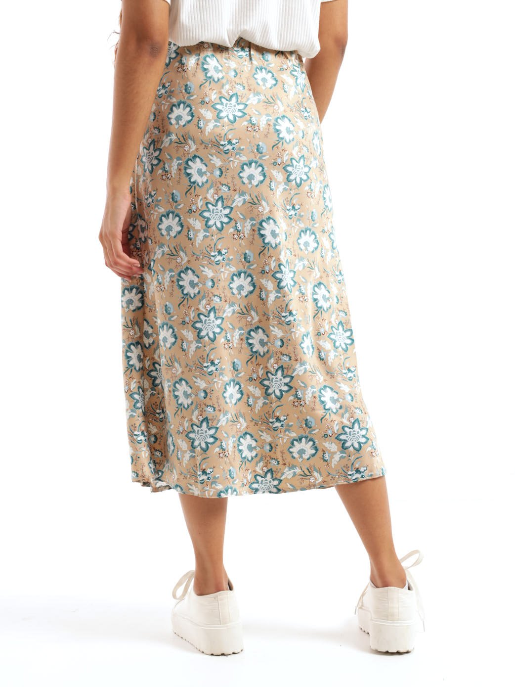 Ladies Basic Satin Skirt