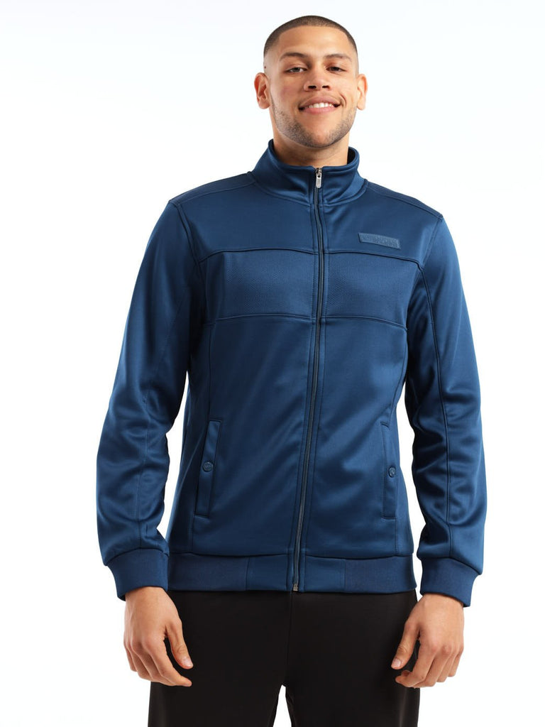 Mens Men's Zip Through Jacket - Petrol – Edgars