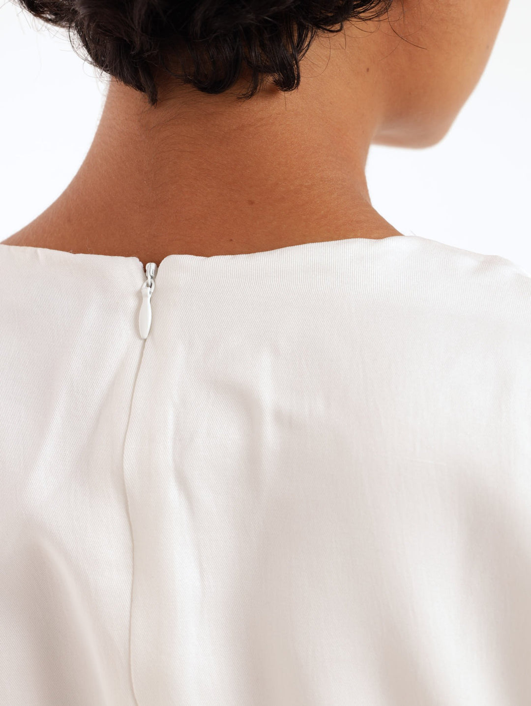 Ladies D-Ring Belted Jumpsuit  - White