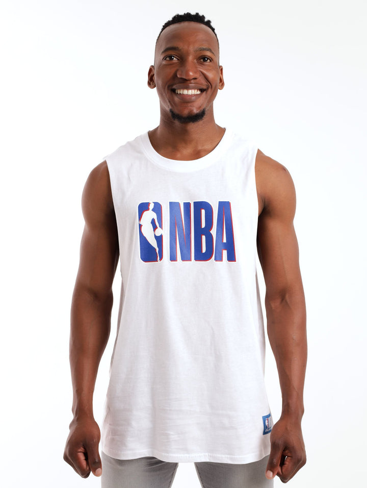 Men's Cotton Printed Vest - White