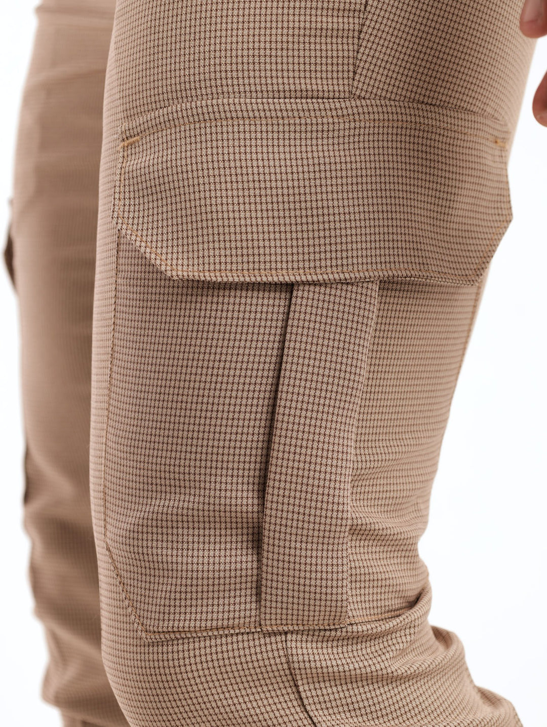 Men's Uncuffed Cargo Pocket Trouser - Stone