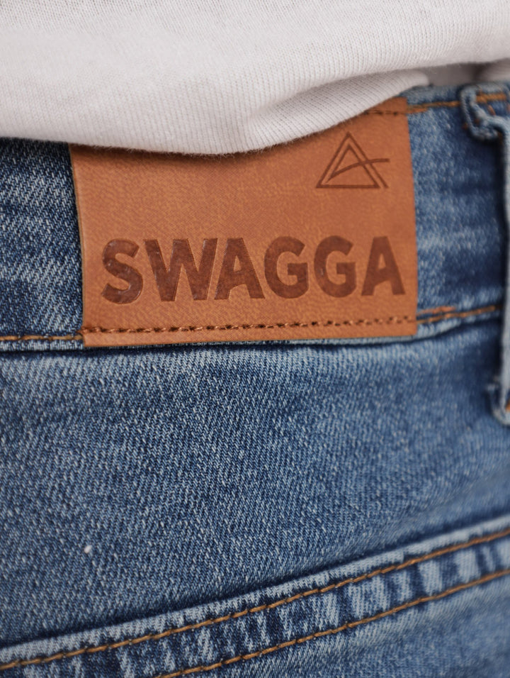 Men's Stonewash Rip n Repair Skinny Denim Jean