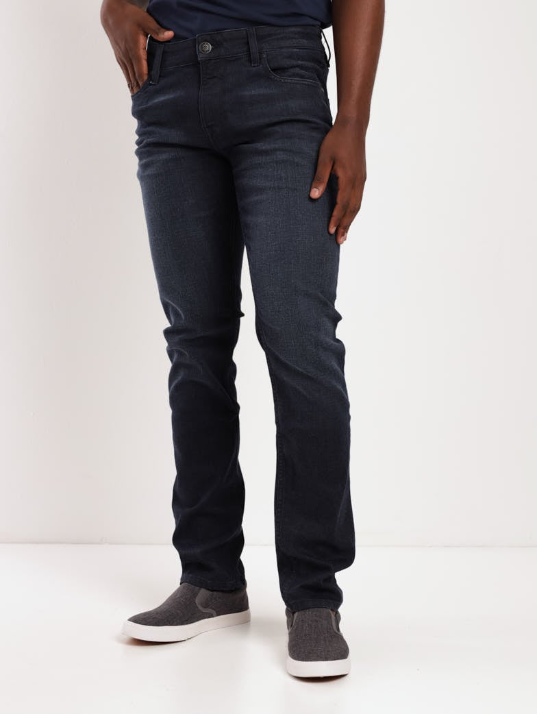 Men's Dark Wash Ink Slim Straight Denim Jean
