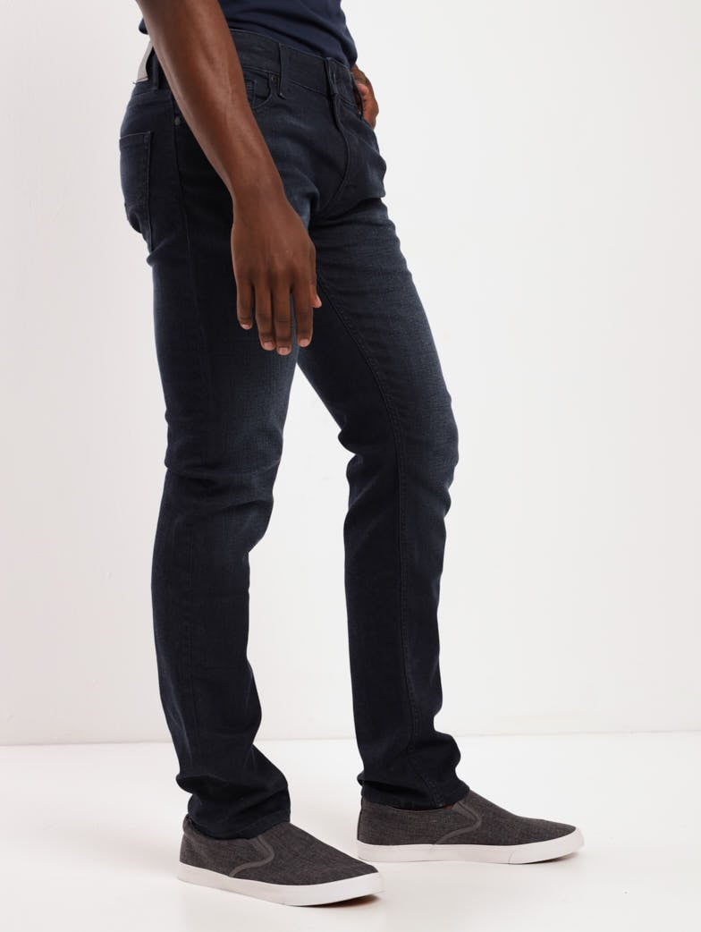 Men's Dark Wash Ink Slim Straight Denim Jean