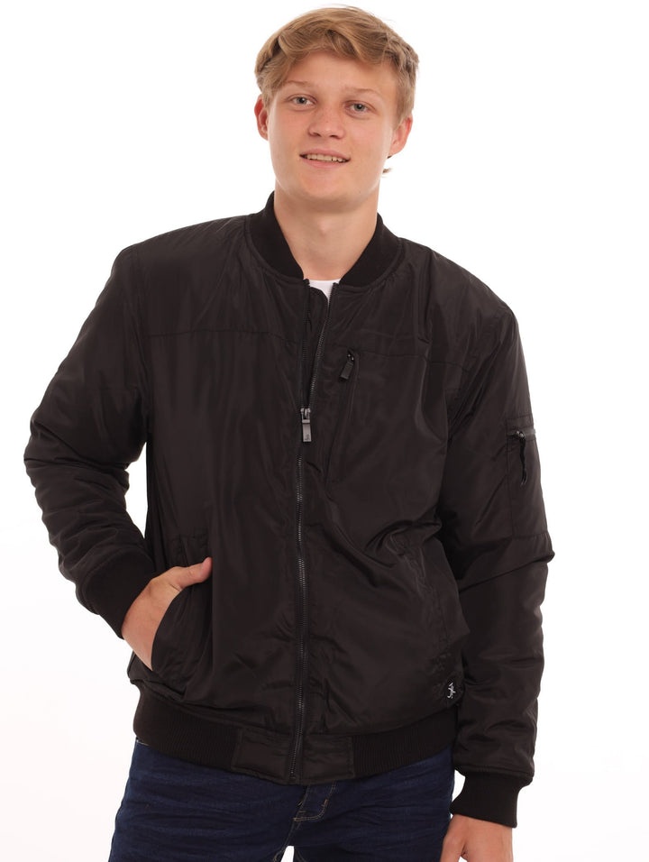 Men's Bomber Jacket - Black