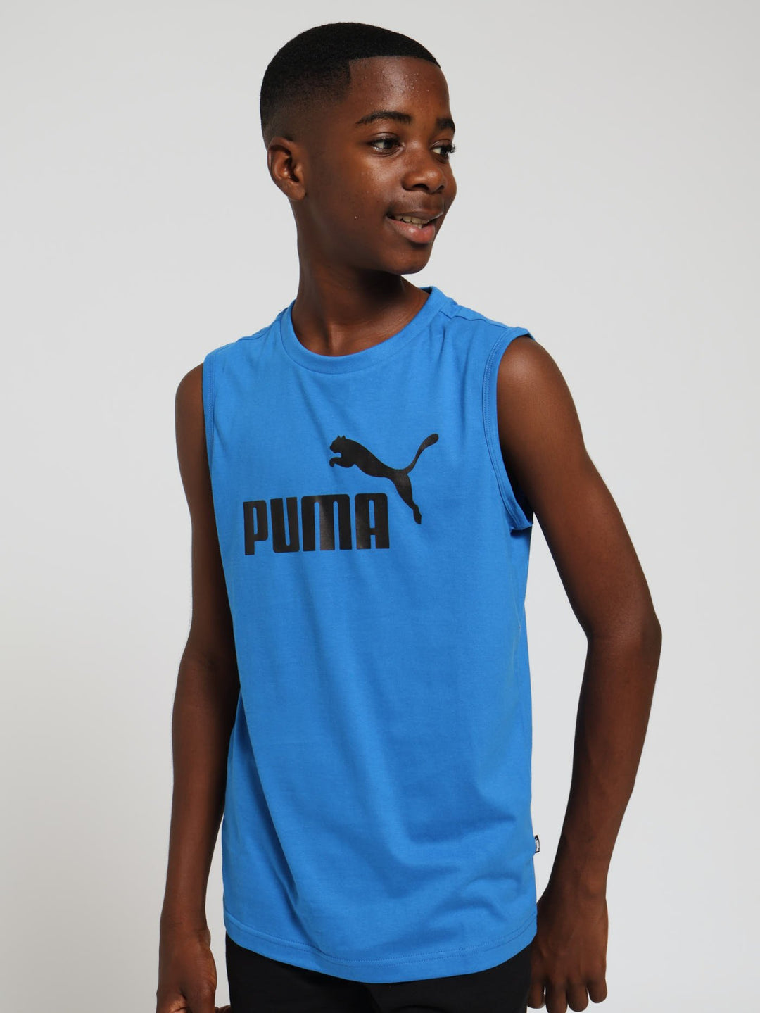 Boys Logo Vest - Blue Coral