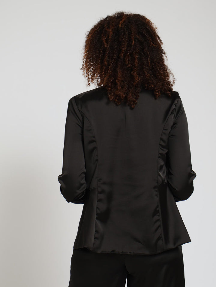 Cropped Blazer - Black