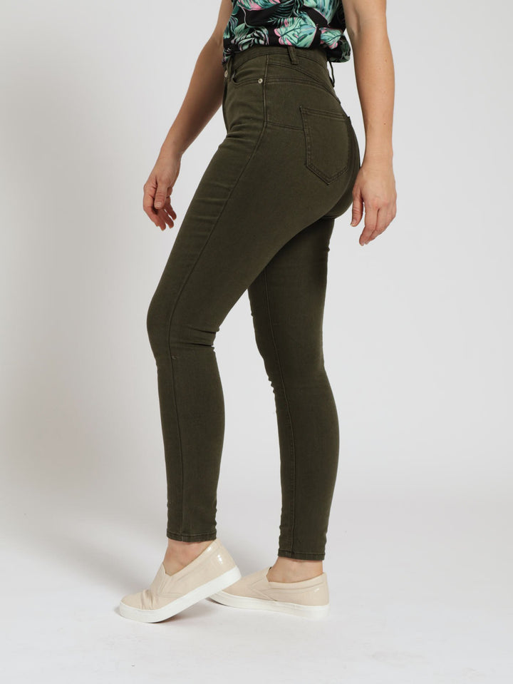 Stretch Twill Skinny Jean - Khaki