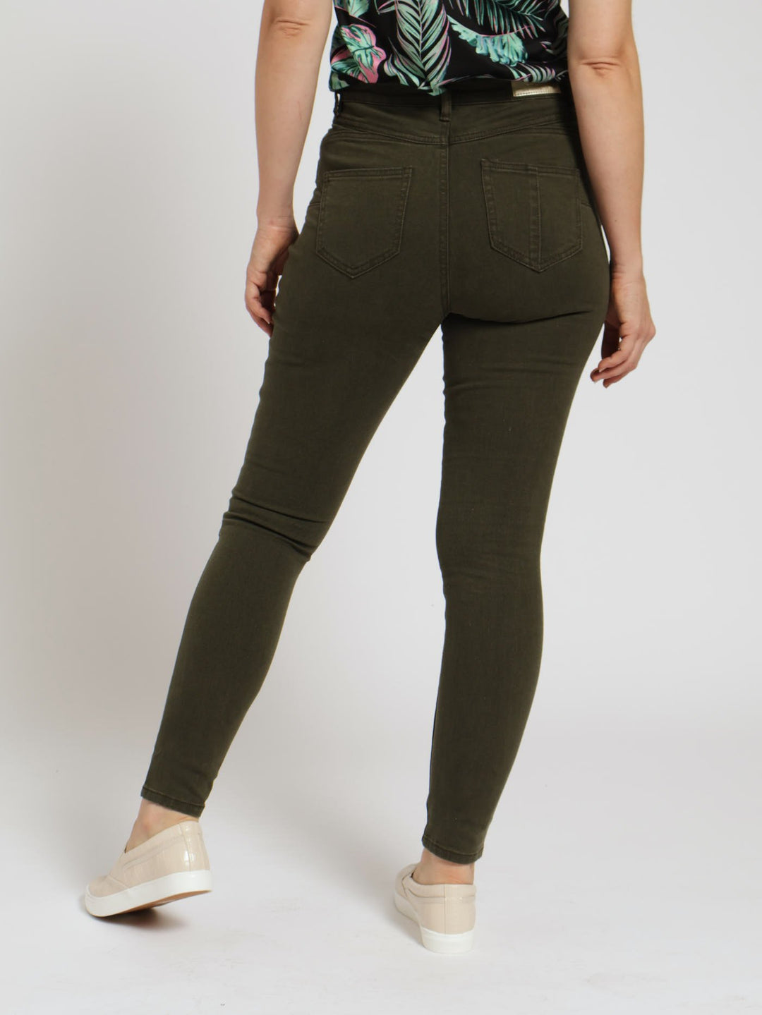 Stretch Twill Skinny Jean - Khaki