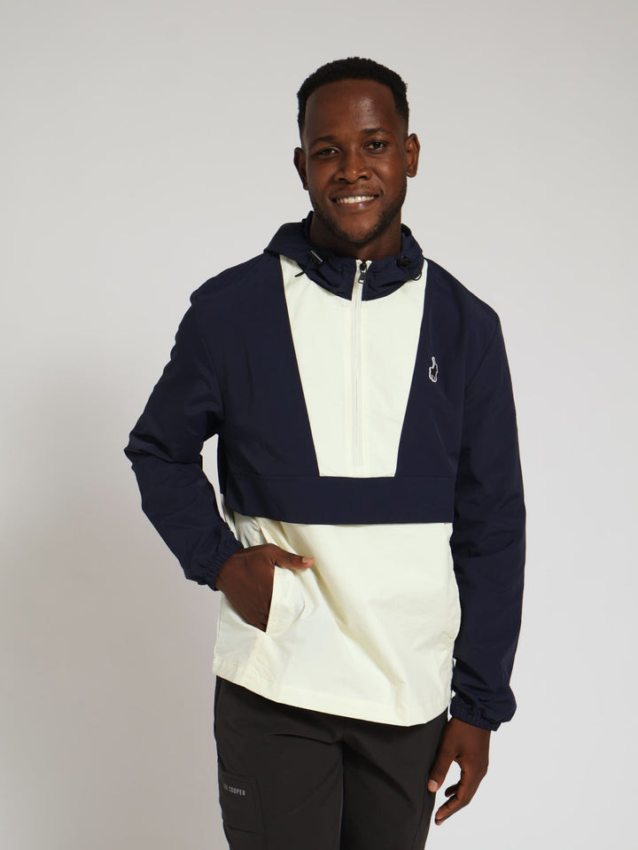 Long Sleeve Anorak Sport Jacket - Navy