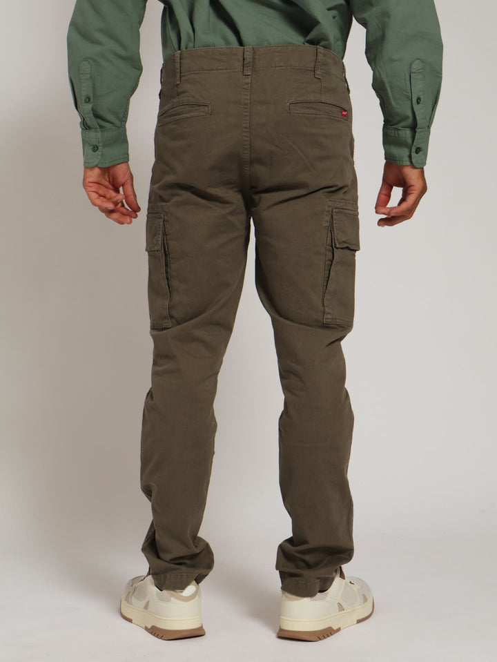 Cargo Slim Denim Jean - Olive
