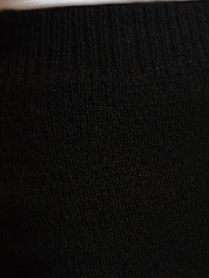 Knitwear Pencil Skirt - Black