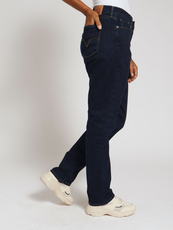 Curvy Straight Outside The Screen Denim Jean - Indigo