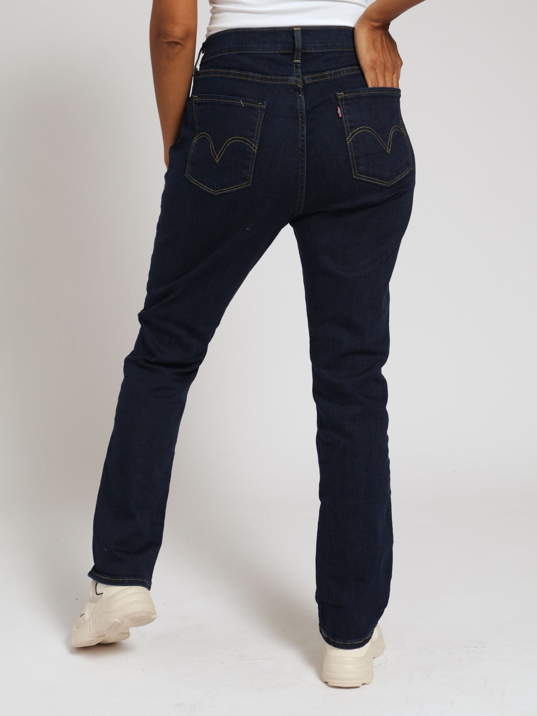 Curvy Straight Outside The Screen Denim Jean - Indigo