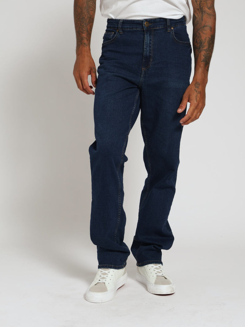 Straight Fit Jean - Dark Blue