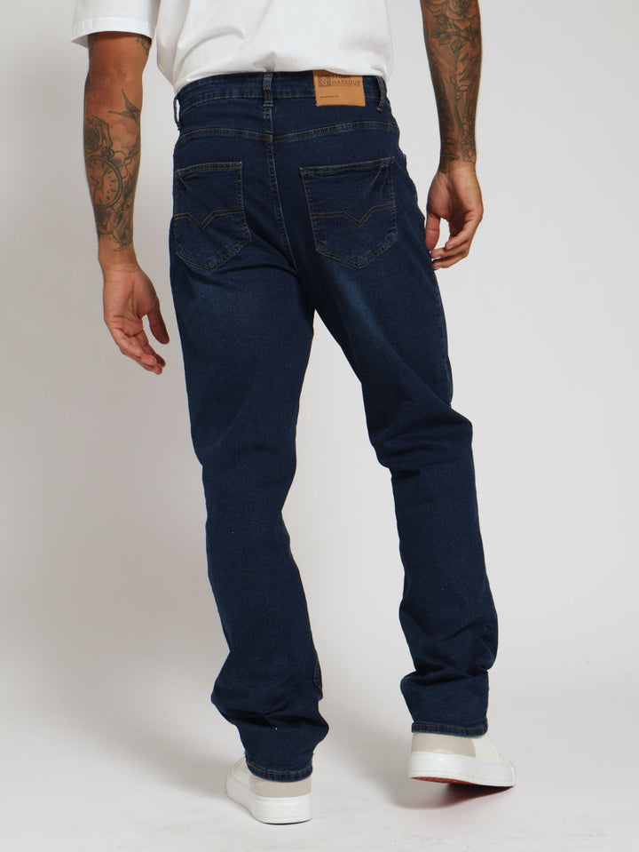 Straight Fit Jean - Dark Blue