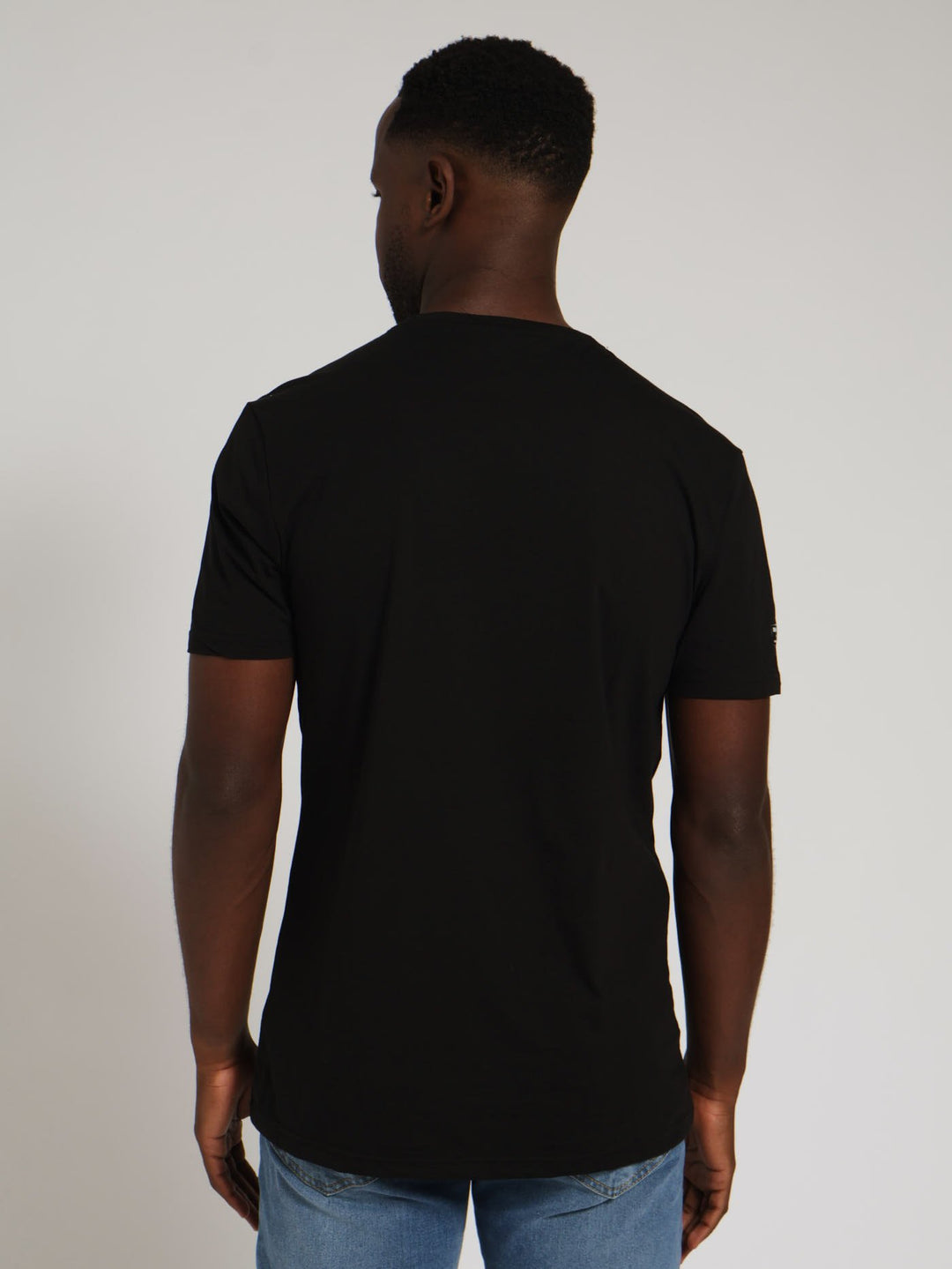 Rufus Distressd Print Tee - Black