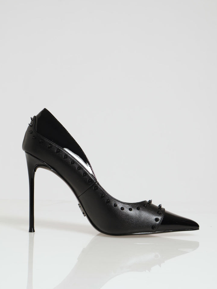 Blaise Pointed Toe Stilleto Court Heel - Black