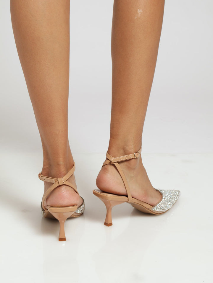 Vinyl Surface Intrest Kitten Heel