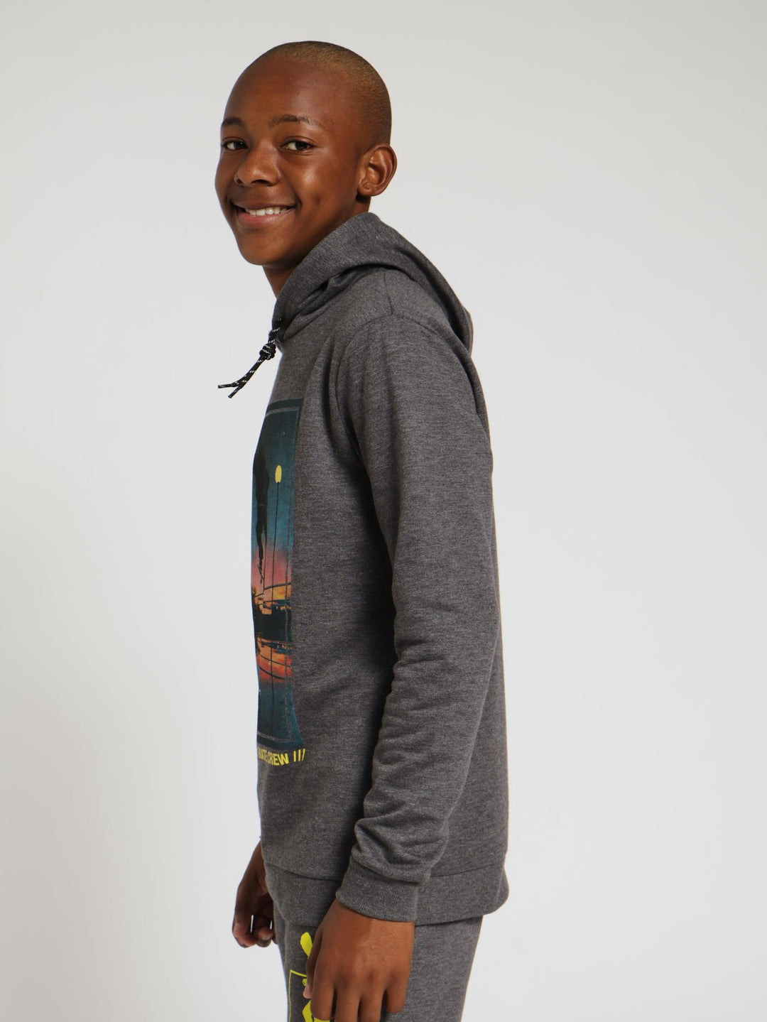 Boys Skate Fleece Top - Charcal Melange