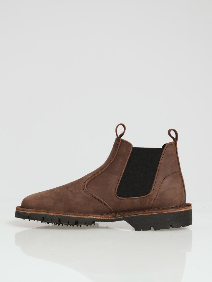 Buffalo Elastic Gusset Chelsea Boot Chocolate Edgars