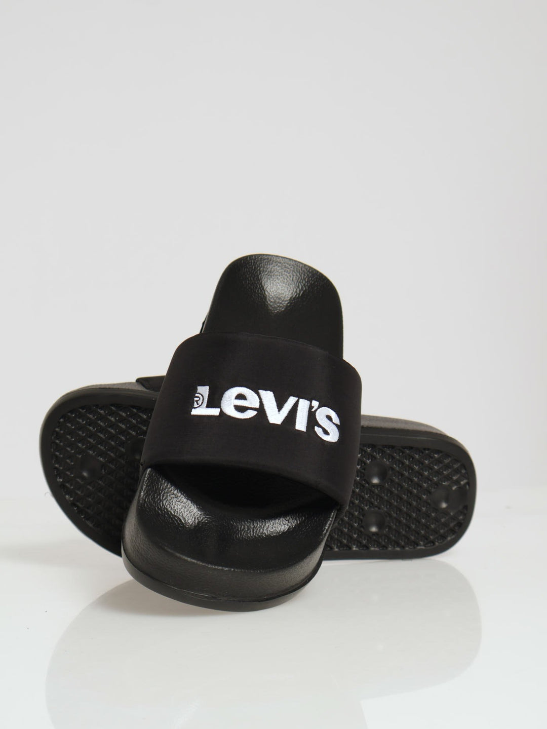Ladies June Bold Padded Pool Slide Black – Edgars