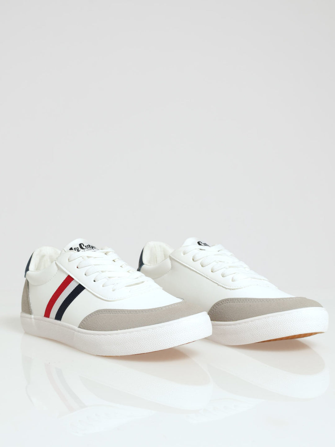 Wilbur Tape Detail Lace Up Sneaker - White