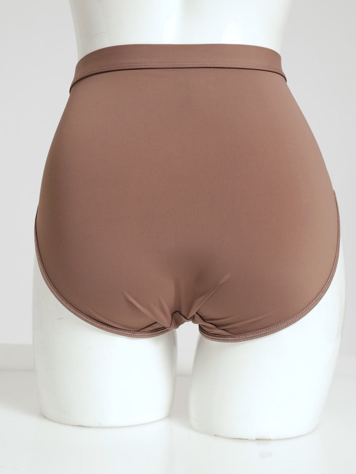 2 Pack Lace Brief Panties - Mocha/Black