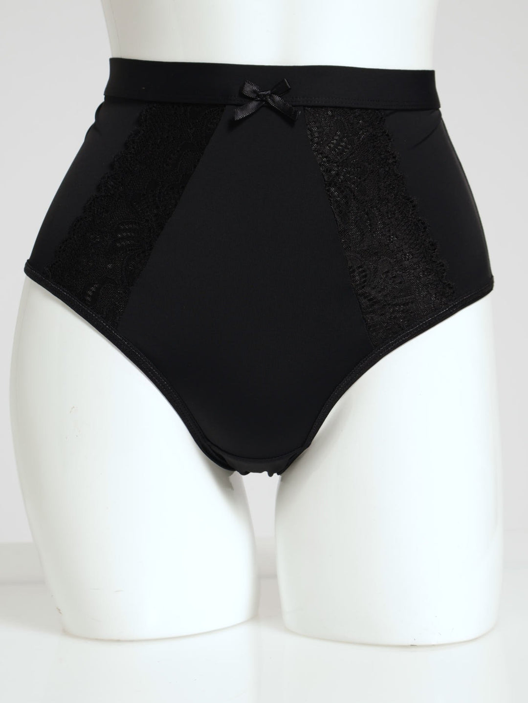 2 Pack Lace Brief Panties - Mocha/Black