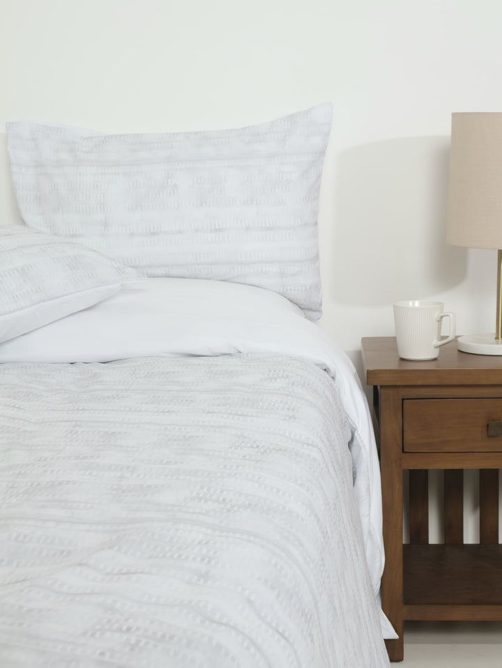 Sienna Geo Duvet - Grey