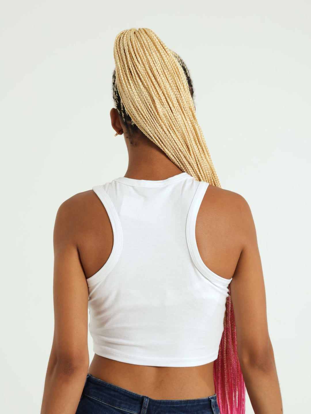 Angle Tank Top - White