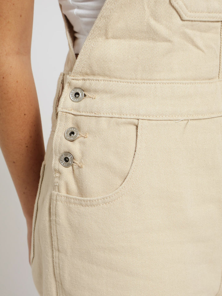 Denim Dungeree - Tan