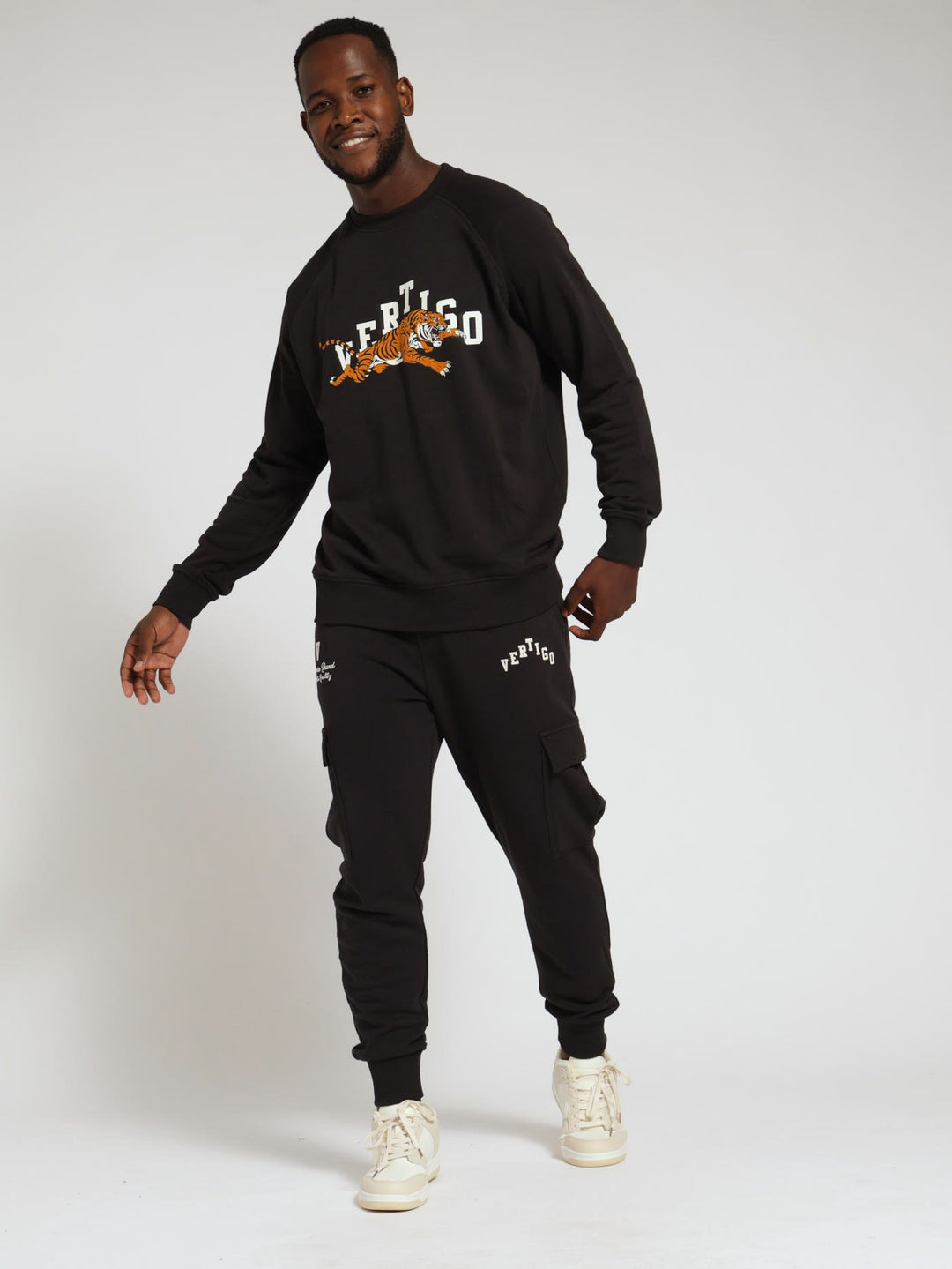 Pigment Cargo Track Pants - Black