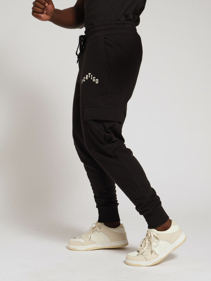 Pigment Cargo Track Pants - Black