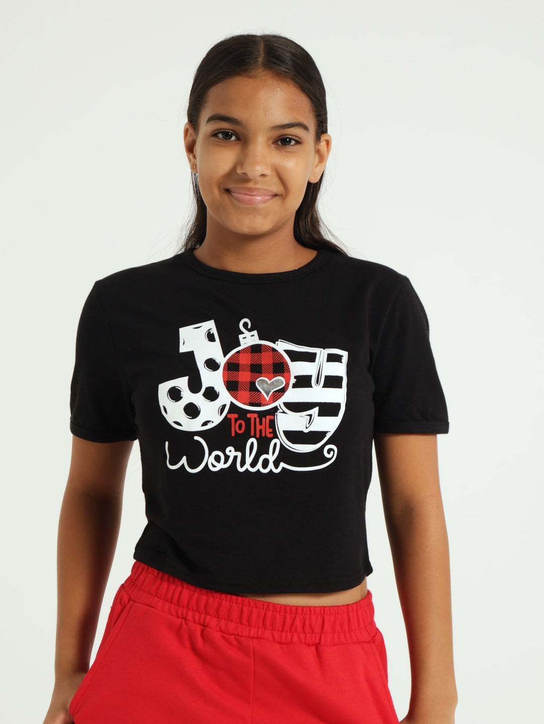Girls Ring Joy Tee - Black