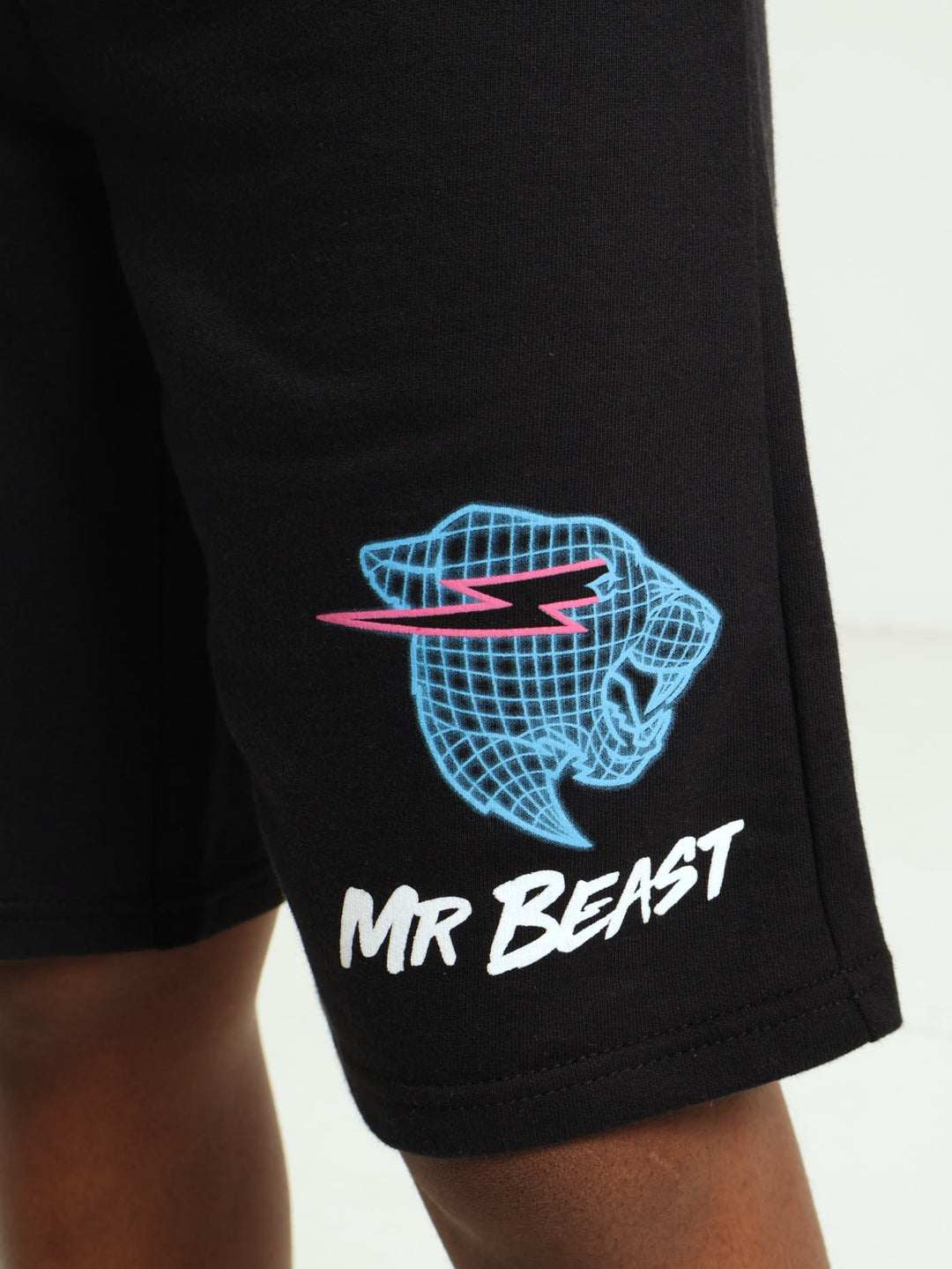 Boys Wired Mr Beast Shorts - Black
